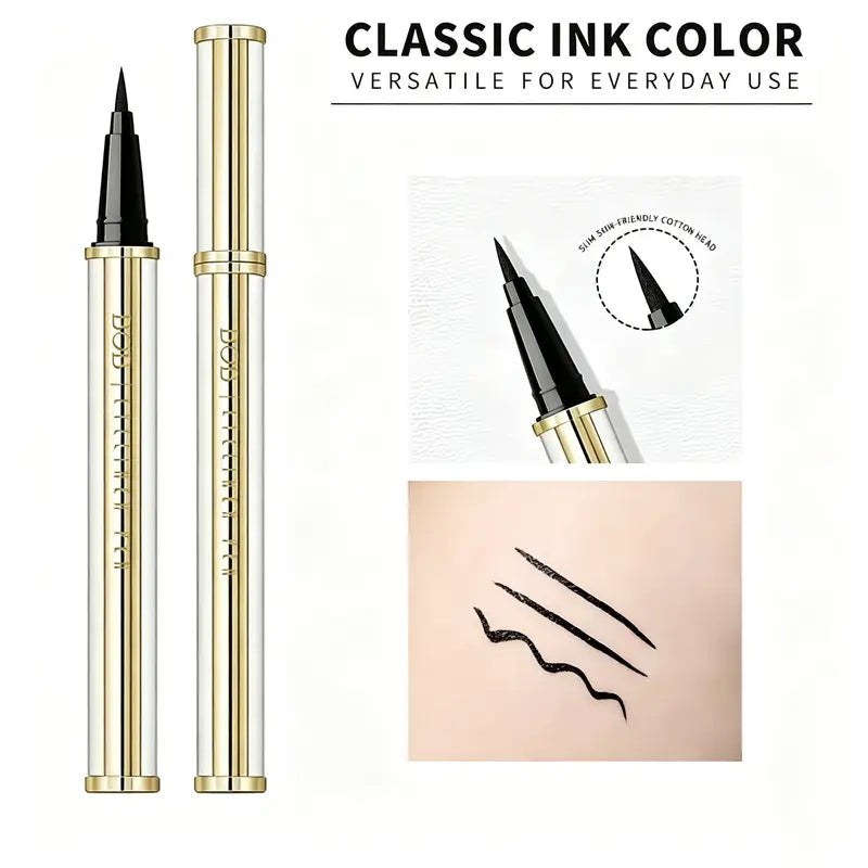 Eyeliner Pen Defined Eyes Long-Lasting Smudge-Proof, Smooth Thick Tip Cosmetic Tool for Precise Daily Eye Makeup, Beginner-Friendly & All-Day Wear