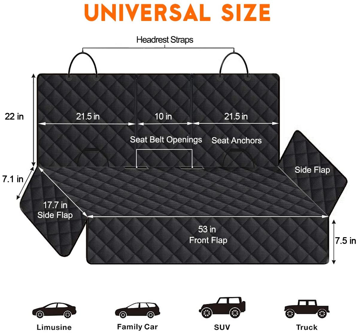 Ultimate Premium Dog Car Seat Cover - Protect Your Back Seat in Style!
