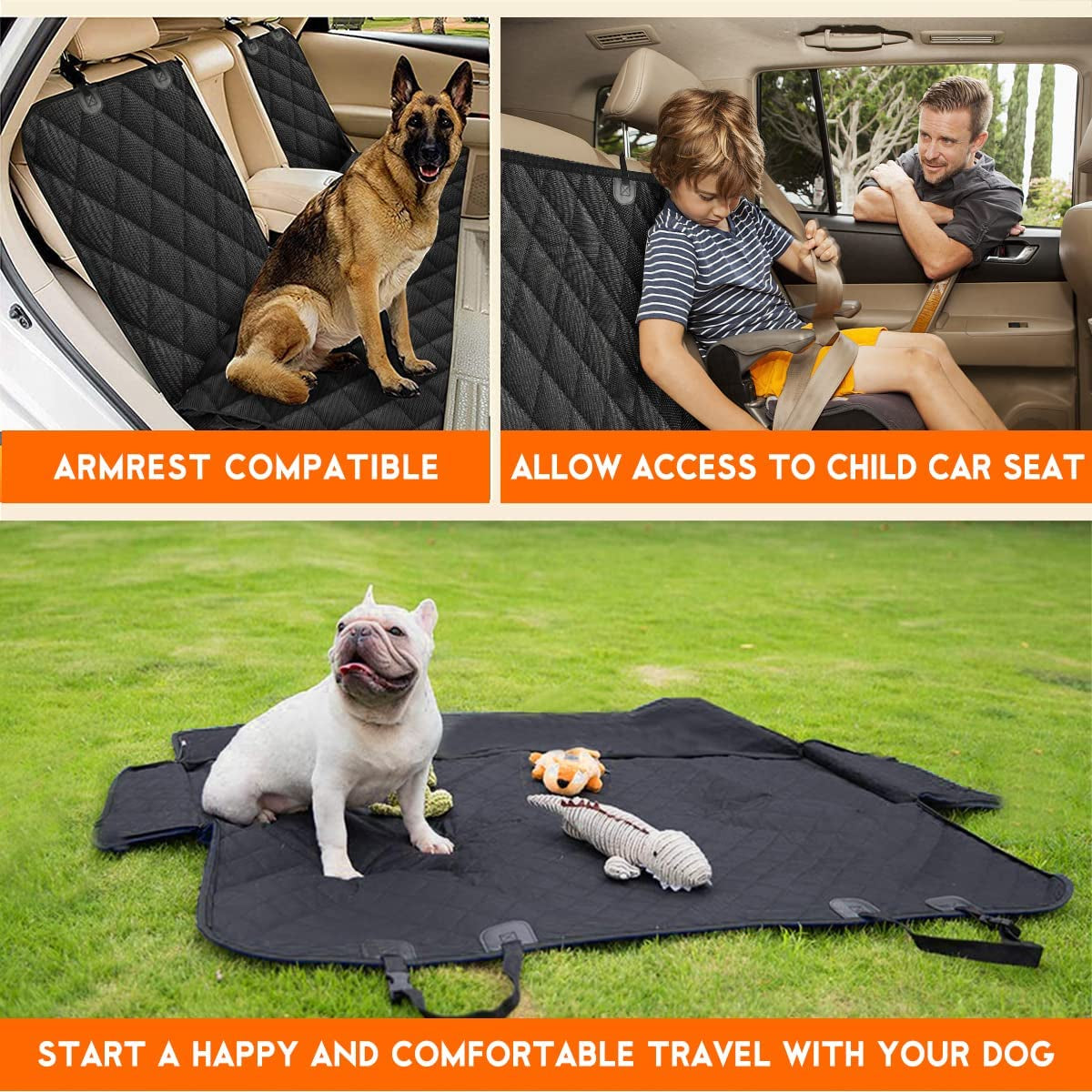 Ultimate Premium Dog Car Seat Cover - Protect Your Back Seat in Style!