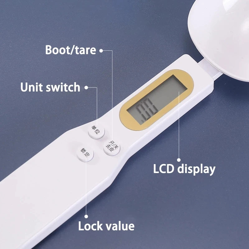 Mini Spoon Scale Digital Kitchen Scale Electronic LCD Food Scale 0.1-500G Cooking Flour Milk Coffee Powder Weight Measure Spoon