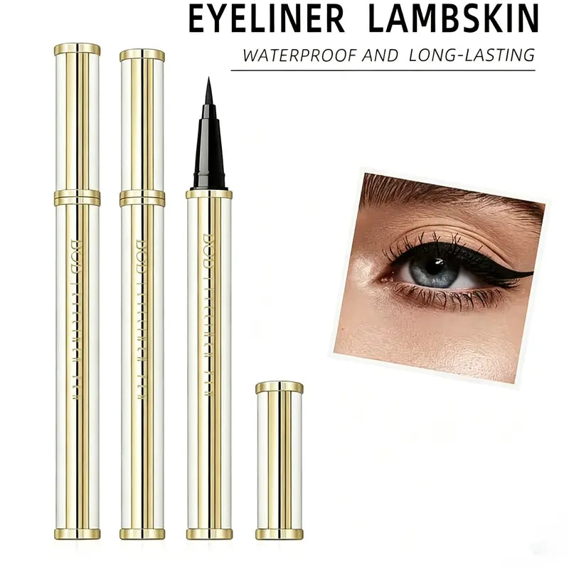 Eyeliner Pen Defined Eyes Long-Lasting Smudge-Proof, Smooth Thick Tip Cosmetic Tool for Precise Daily Eye Makeup, Beginner-Friendly & All-Day Wear